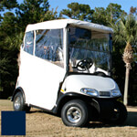 Club Car-EZGO - Yamaha - Red Dot 3-Sided Navy Over-The-Top Soft Enclosure
